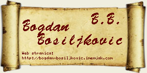 Bogdan Bosiljković vizit kartica